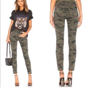 Hudson green camo Nico mid rise super skinny ankle jeans Sz 28